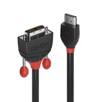 Lindy 36275 HDMI DVI-D Zwart, Rood kabeladapter/verloopstukje