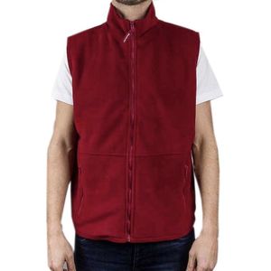 Fleece bodywarmer rood voor volwassenen 2XL (46/56)  -