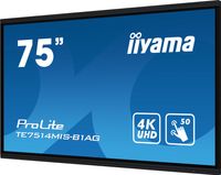 iiyama TE7514MIS-B1AG beeldkrant Interactief flatscreen 190,5 cm (75") LCD Wifi 435 cd/m² 4K Ultra HD Zwart Touchscreen Type processor Android 24/7 - thumbnail