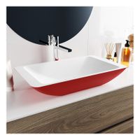 Waskom Mondiaz Topi | 60x10x35 cm | Solid Surface | Vrijstaand | Rechthoekig | Fire