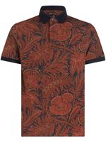 ETRO floral-print cotton polo shirt - Rouge - thumbnail