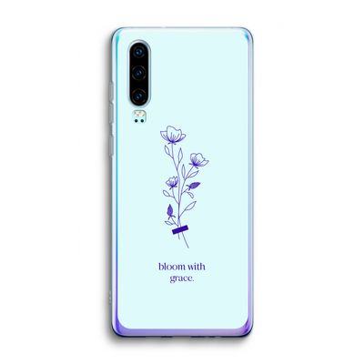 Bloom with grace: Huawei P30 Transparant Hoesje