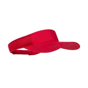 Zonneklep pet/Sunvisor - rood - voor volwassenen - Katoenen verstelbare zonnekleppen - Dames/heren