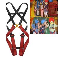 XINDA XDA9516 outdoor rotsklimmen polyester hoge sterkte draad verstelbaar Downhill hele lichaam veiligheidsgordel kinderen maat: S