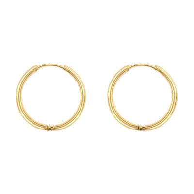 Oorbellen creolen | 8-17 mm | voor verwisselbare hangers - Goud - 17mm