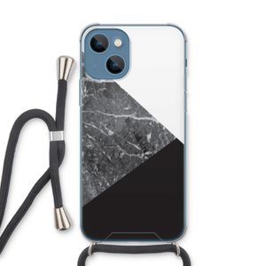 Combinatie marmer: iPhone 13 Transparant Hoesje met koord