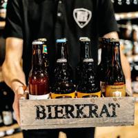 Hellobier Bierkrat met bier