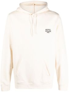 A.P.C. hoodie à logo imprimé - Tons neutres