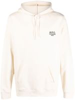 A.P.C. hoodie à logo imprimé - Tons neutres