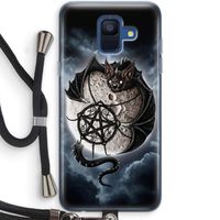 Volle maan: Samsung Galaxy A6 (2018) Transparant Hoesje met koord