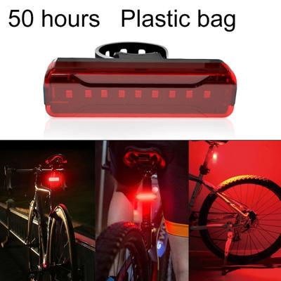 A02 fiets Taillight fiets rijden motorfiets elektrische auto LED mountainbike USB opladen veiligheidswaarschuwing licht (50 uur plastic zak)