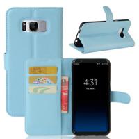 Samsung Galaxy S8 Wallet Case met Magnetische Sluiting - Blauw - thumbnail