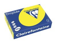 Clairefontaine Trophée Intens, gekleurd papier, A4, 210 g, 250 vel, zonnegeel