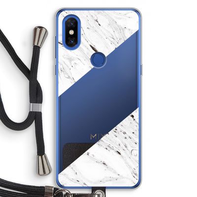 Biggest stripe: Xiaomi Mi Mix 3 Transparant Hoesje met koord