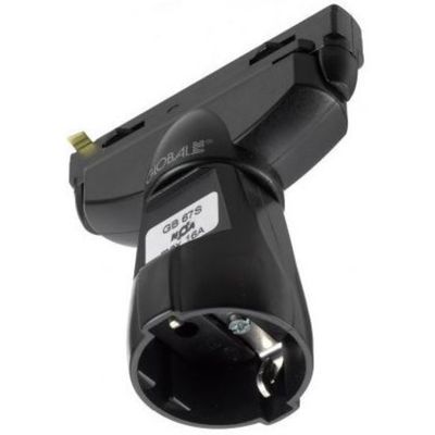 GB 67S Multi-adapter - Euro stopcontact (met randaarde) - Zwart