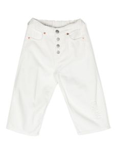 MM6 Maison Margiela Kids jean ample à logo brodé - Blanc