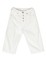 MM6 Maison Margiela Kids jean ample à logo brodé - Blanc