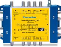 TechniSat Technisystem 5/8 K, Kaskade Satelliet multiswitch cascade Ingangen (satelliet): 5 (4 satelliet / 1 terrestrisch) Aantal gebruikers: 8