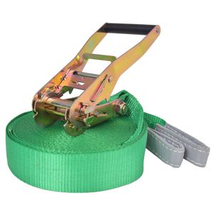 VidaXL Slackline 15 m x 50 mm 150 kg groen