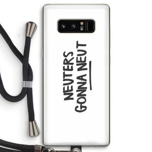 Neuters: Samsung Galaxy Note 8 Transparant Hoesje met koord