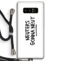 Neuters: Samsung Galaxy Note 8 Transparant Hoesje met koord