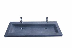 Aqua Royal Hardsteen Wastafel Trend Stone 120X47X5 cm Met 0 Of 2 Kraangaten - Zonder Kraangaten