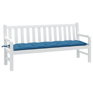 VidaXL Tuinbankkussen 180x50x7 cm stof gemêleerd blauw