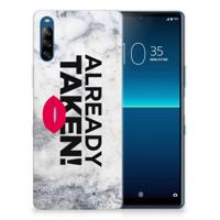 Sony Xperia L4 | Siliconen hoesje | met naam Already Taken White