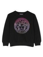 Versace Kids sweat en coton à imprimé - Noir