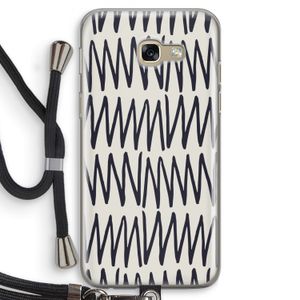 Marrakech Zigzag: Samsung Galaxy A5 (2017) Transparant Hoesje met koord