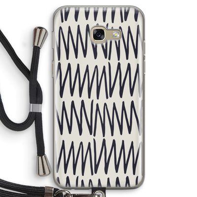 Marrakech Zigzag: Samsung Galaxy A5 (2017) Transparant Hoesje met koord
