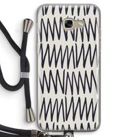 Marrakech Zigzag: Samsung Galaxy A5 (2017) Transparant Hoesje met koord