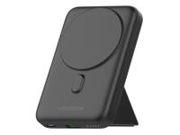 Mobilize Mobilize Magnetic Wireless Magsafe Compatible PD Stand Power Bank 10000mAh 15W Black