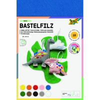 Vilt folia 20x30cm 150gr 10 vel assorti kleuren