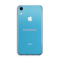kwetsbaar: iPhone XR Transparant Hoesje