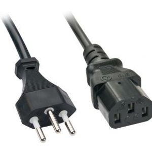 Lindy 30418 3m C13 coupler C13 coupler Zwart electriciteitssnoer