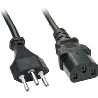 Lindy 30418 3m C13 coupler C13 coupler Zwart electriciteitssnoer