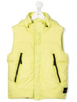 Stone Island Junior gilet matelassé à capuche - Vert - thumbnail