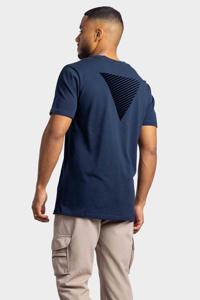 Purewhite Back Print T-Shirt Heren Navy - Maat S - Kleur: Donkerblauw | Soccerfanshop