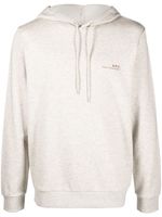 A.P.C. hoodie en coton à logo imprimé - Tons neutres