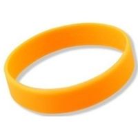 Siliconen armbandje neon oranje   -