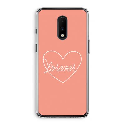 Forever heart: OnePlus 7 Transparant Hoesje
