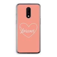 Forever heart: OnePlus 7 Transparant Hoesje