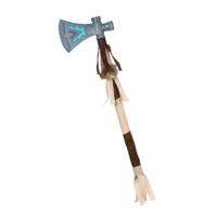 Verkleed speelgoed Indianen wapens - Tomahawk bijl - kunststof - 45 cm - volwassenen - thumbnail