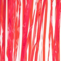 3x stuks folie deurgordijn rood transparant 200 x 100 cm