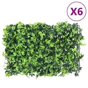 VidaXL Hek met kunstbladeren 6 st 40x60 cm groen