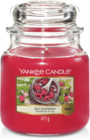 Yankee Candle Geurkaars Medium Red Raspberry - 13 cm / ø 11 cm - thumbnail