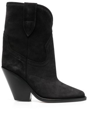 ISABEL MARANT bottines Leyane en daim 90 mm - Noir