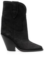 ISABEL MARANT bottines Leyane en daim 90 mm - Noir - thumbnail