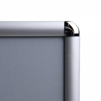 Kliklijst 21x30cm ALU 25mm A4 Ronde hoek